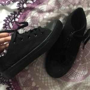 black shoes
